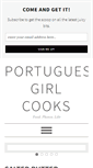 Mobile Screenshot of portuguesegirlcooks.com