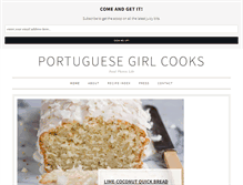 Tablet Screenshot of portuguesegirlcooks.com